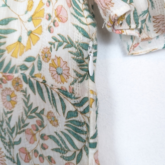 NWT Walter Baker Ecru Josie Floral Print Cotton Mini Dress Size 6 - Picture 5 of 9